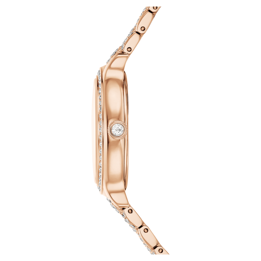 swarovski imber watch  swiss made  metal bracelet  rose gold tone  rose gold tone finish