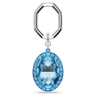 Key ring, Oval cut, Blue, Mixed metal finish