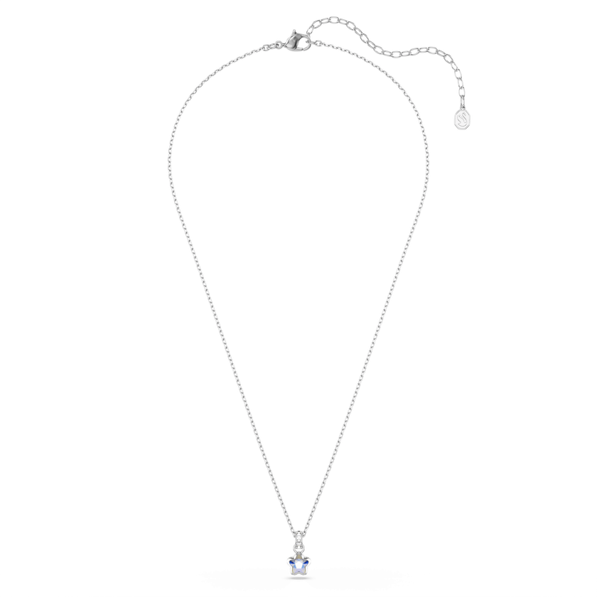 swarovski قلادة chroma، قطع متنوع، شكل نجمة، لون أبيض، طلاء روديوم