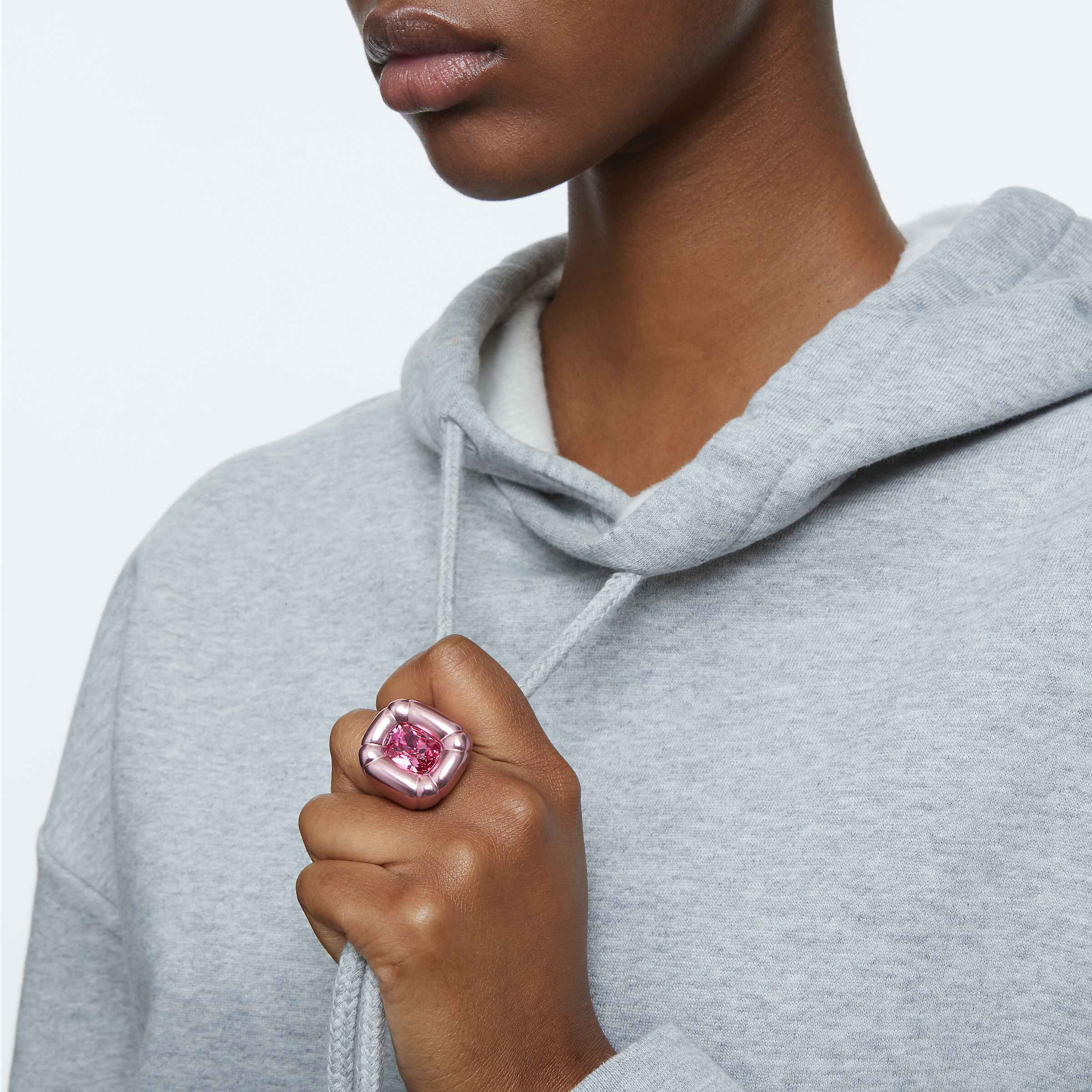 swarovski dulcis cocktail ring  pink