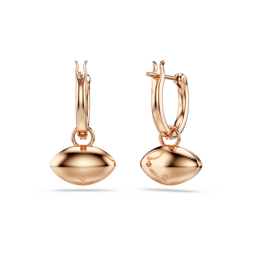 swarovski symbolica drop earrings  eye  multicolored  rose gold tone plated