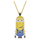 swarovski قلادة minions كيفن، ترصيع بافيه، ألوان متعددة، لمسة نهائية من الذهب عيار 18 قيراط