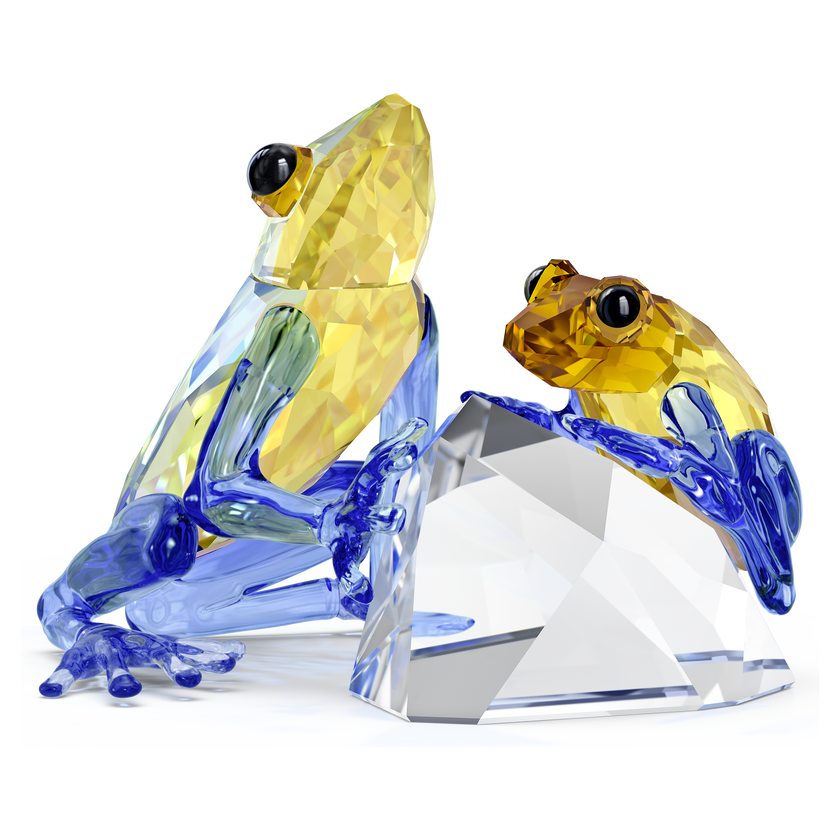 swarovski مجسم ضفدع وطفله من مجموعة idyllia