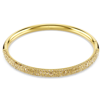 swarovski سوار sublima، كريستالات مُتراصَّة غير متماثلة، لون أبيض، طلاء باللون الذهبي