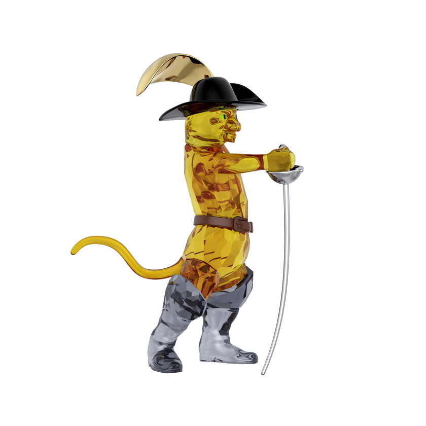 swarovski مجسم شخصية puss in boots من مجموعة shrek