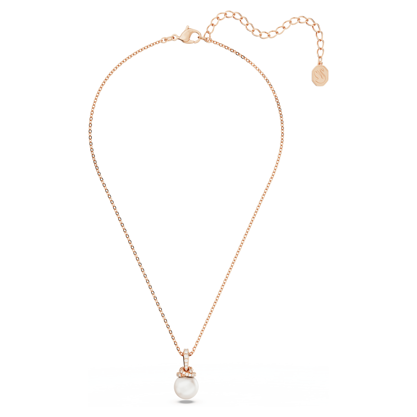 swarovski originally pendant  white  rose gold tone plated