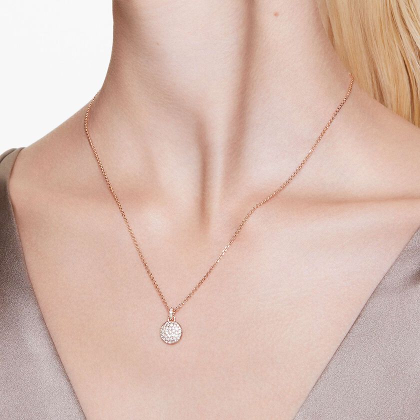 swarovski sublima pendant  white  rose gold tone plated