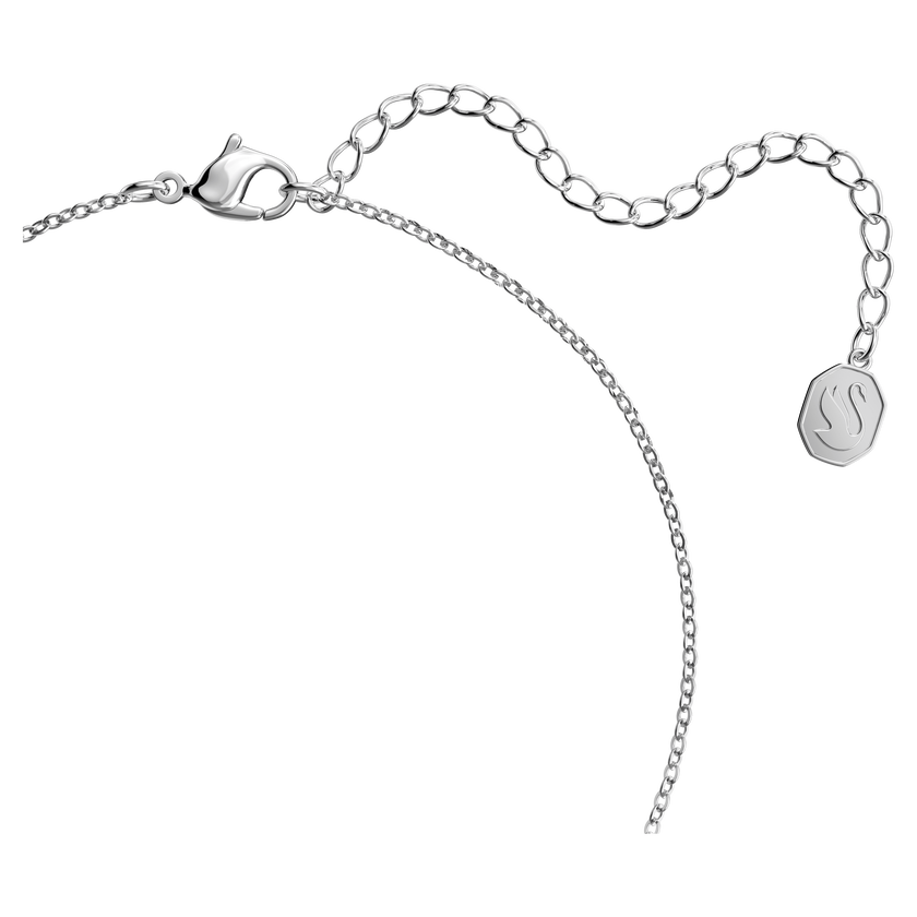 swarovski stella pendant  white  rhodium plated