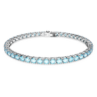 swarovski سوار matrix tennis، قطع مستدير، لون أزرق، طلاء روديوم