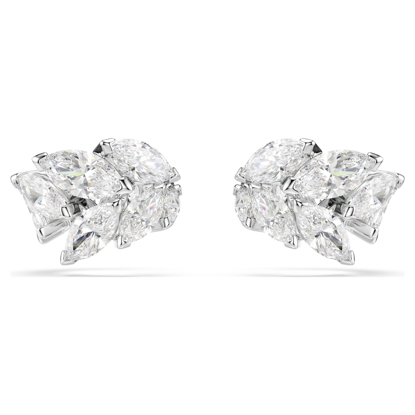 swarovski mesmera ear cuffs  marquise cut  white  rhodium plated