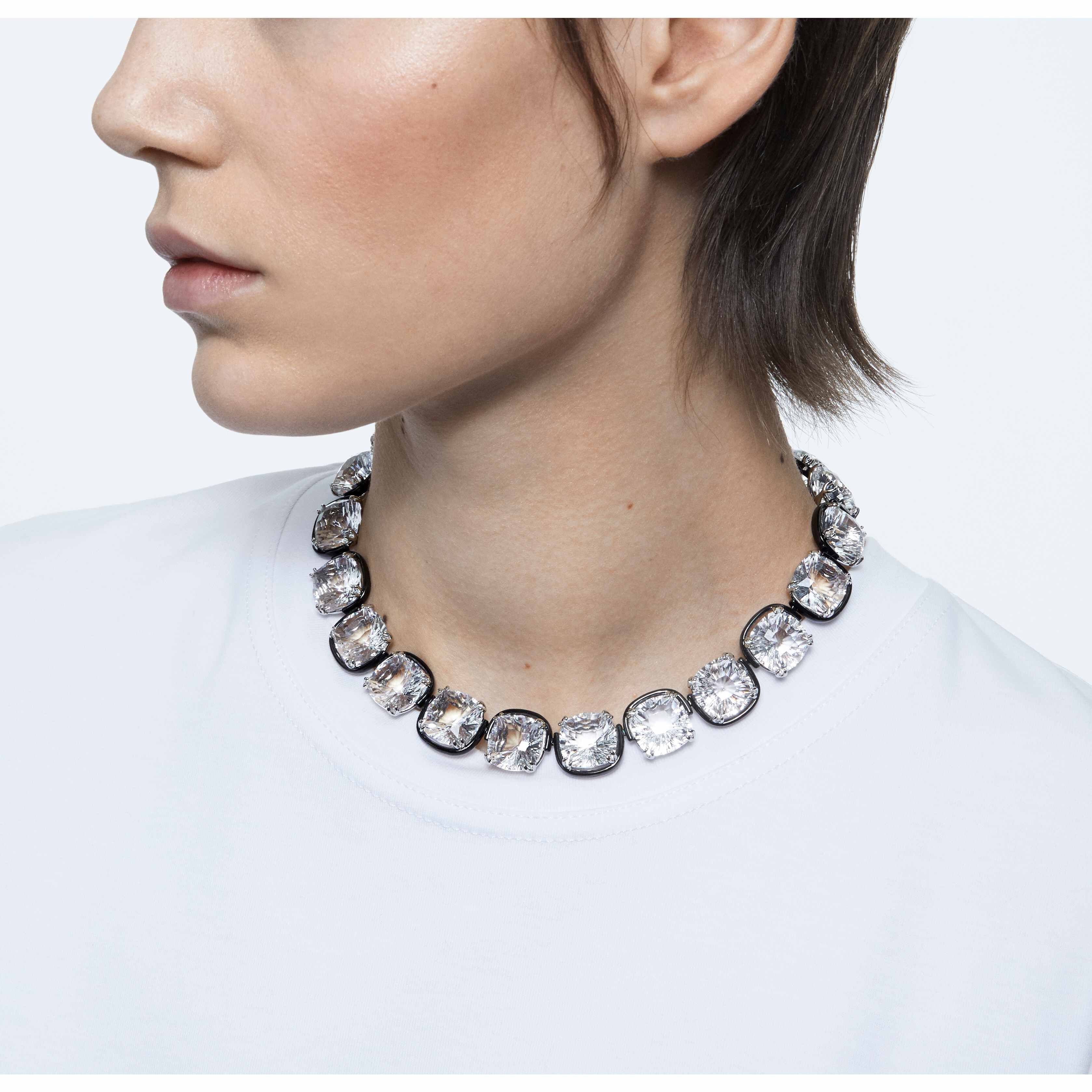 Crystal choker necklace hot sale