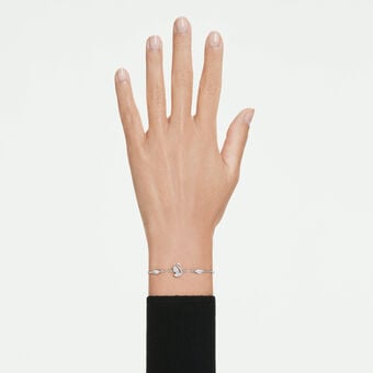 swarovski سوار swan، شكل بجعة، قطع متنوع، شكل بجعة، لون أبيض، طلاء روديوم