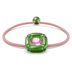 سوار Dulcis، مزدان بكريستالات مربعة بحواف دائرية، لون أخضر