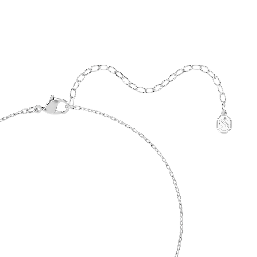 swarovski una angelic set  cushion cut  white  rhodium plated