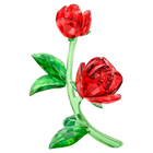 قطعة زينة على شكل زهرة ‎حمراء
