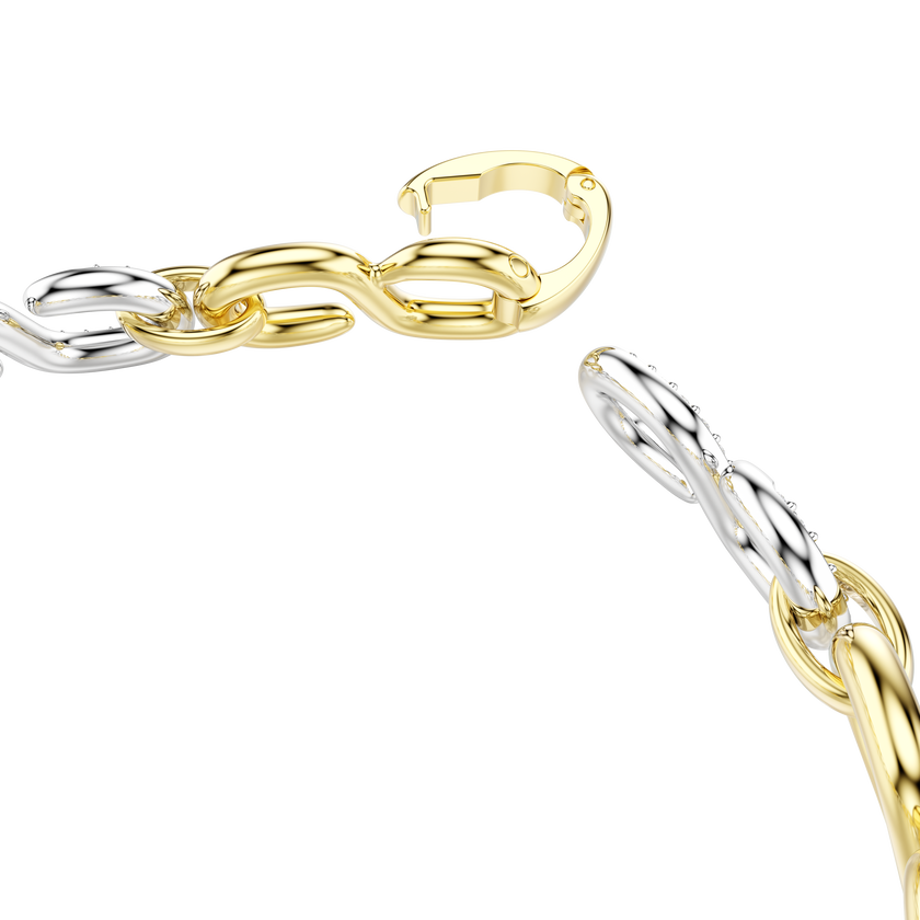 swarovski dextera bracelet  round cut  white  mixed metal finish