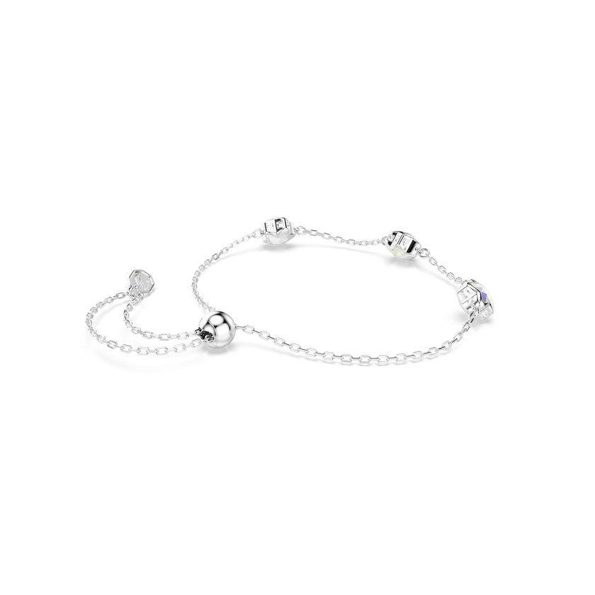 swarovski chroma bracelet  star  white  rhodium plated