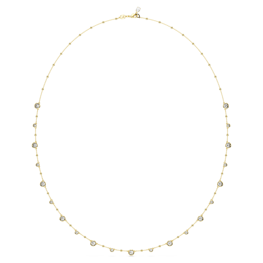 swarovski imber strandage  round cut  white  18k gold finish