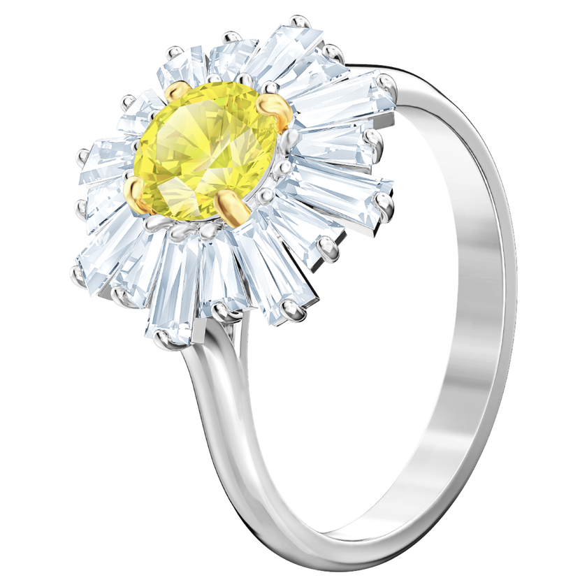 新品　blanciris ×joseph RING SUNSHINE Sunshine Ring, Yellow, Rhodium plating | Swarovski Egypt