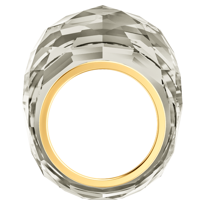 swarovski nirvana ring  gray  gold tone pvd