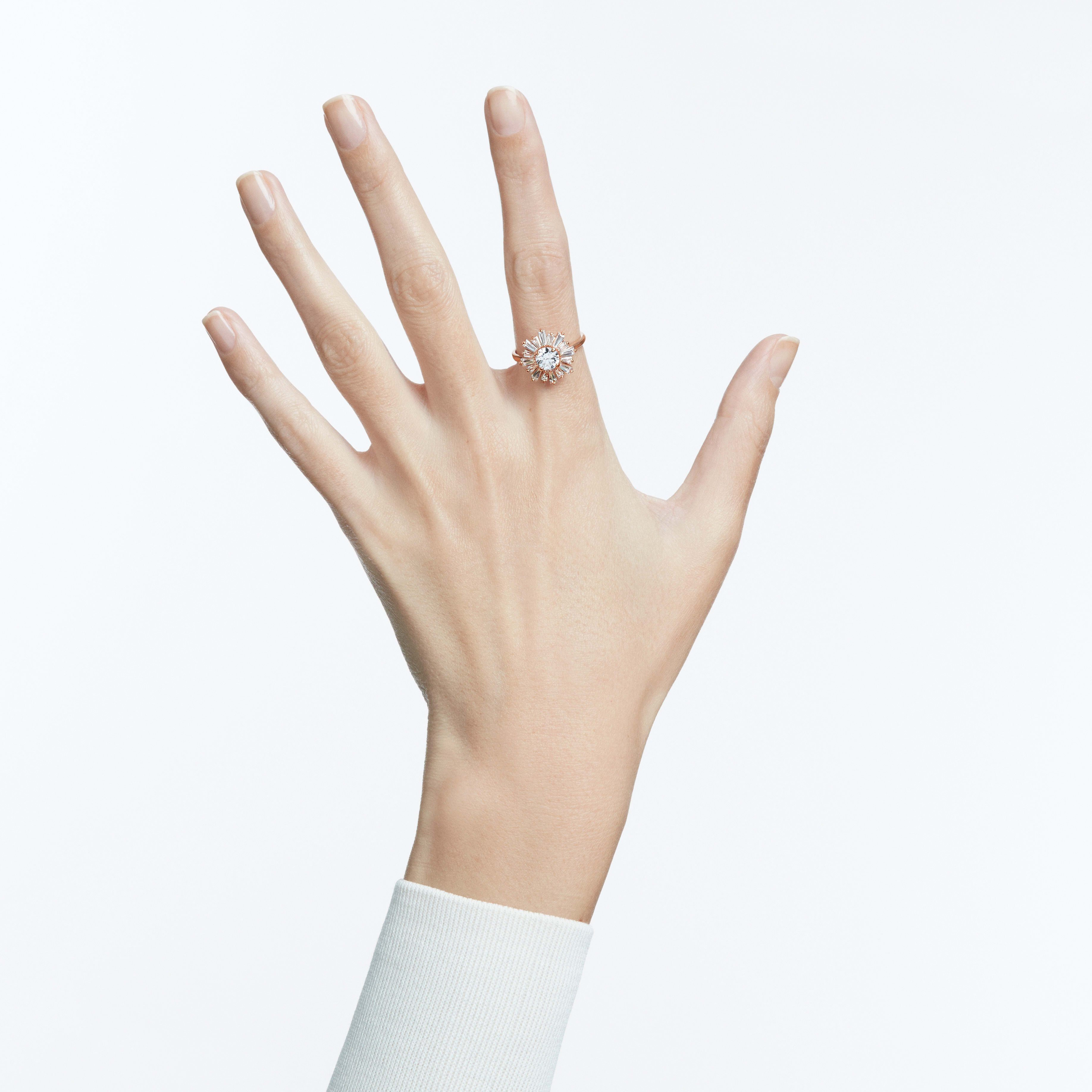 Buy Swarovski Sunshine Ring, White, Rose gold plating Buy Swarovski Sunshine Ring, White, Rose gold plating