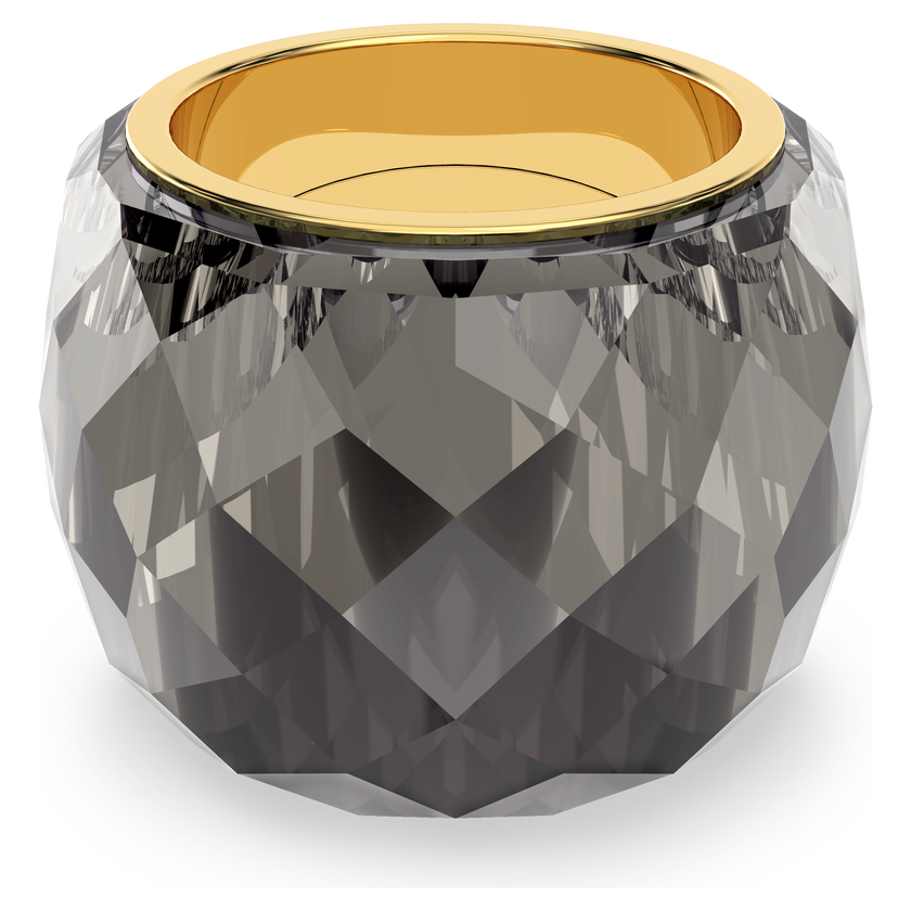 swarovski nirvana ring  gray  gold tone pvd