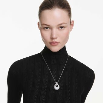 swarovski sublima pendant  white  rhodium plated