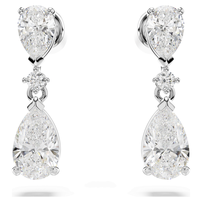 swarovski mesmera set  mixed cuts  white  rhodium plated