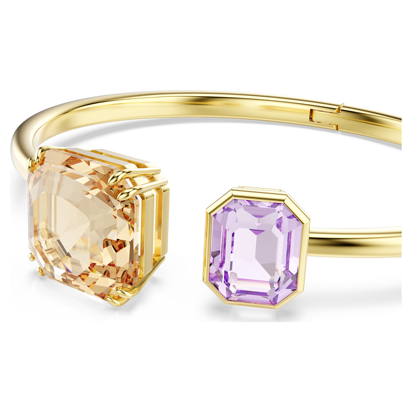 swarovski سوار millenia، قطع مثمن، ألوان متعددة، طلاء باللون الذهبي