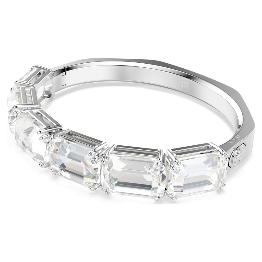 swarovski سوار millenia، قطع مثمن، لون أبيض، طلاء روديوم