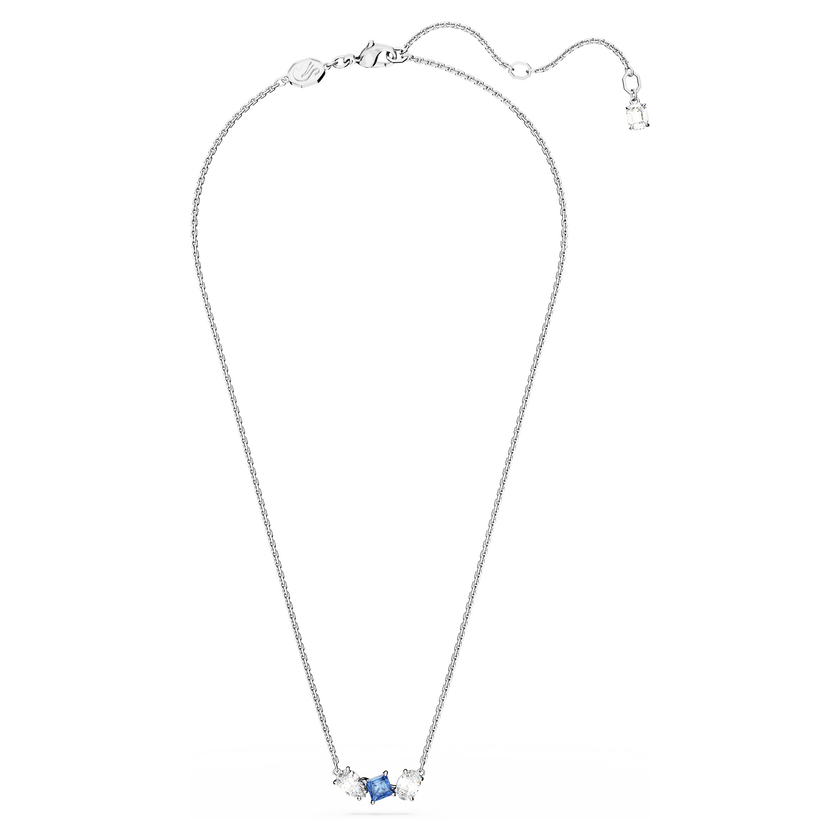 swarovski قلادة mesmera، قطع متنوع، لون أزرق، طلاء روديوم