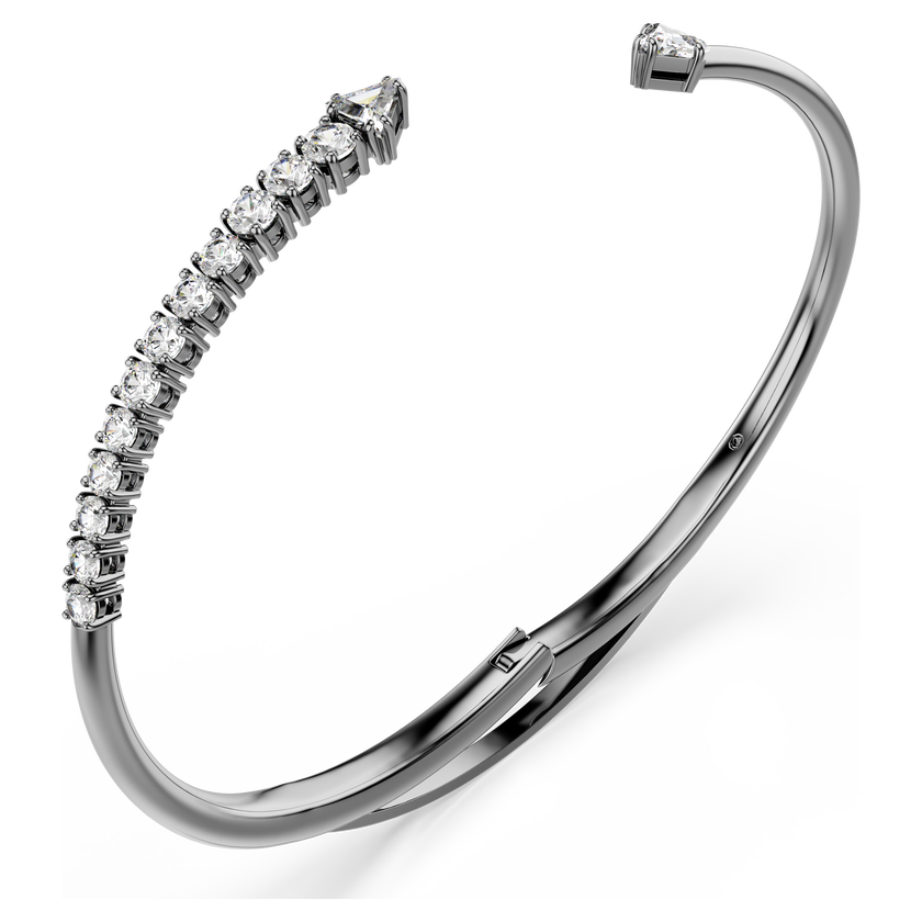 swarovski أسورة sublima، لون أبيض، طلاء روثينيوم