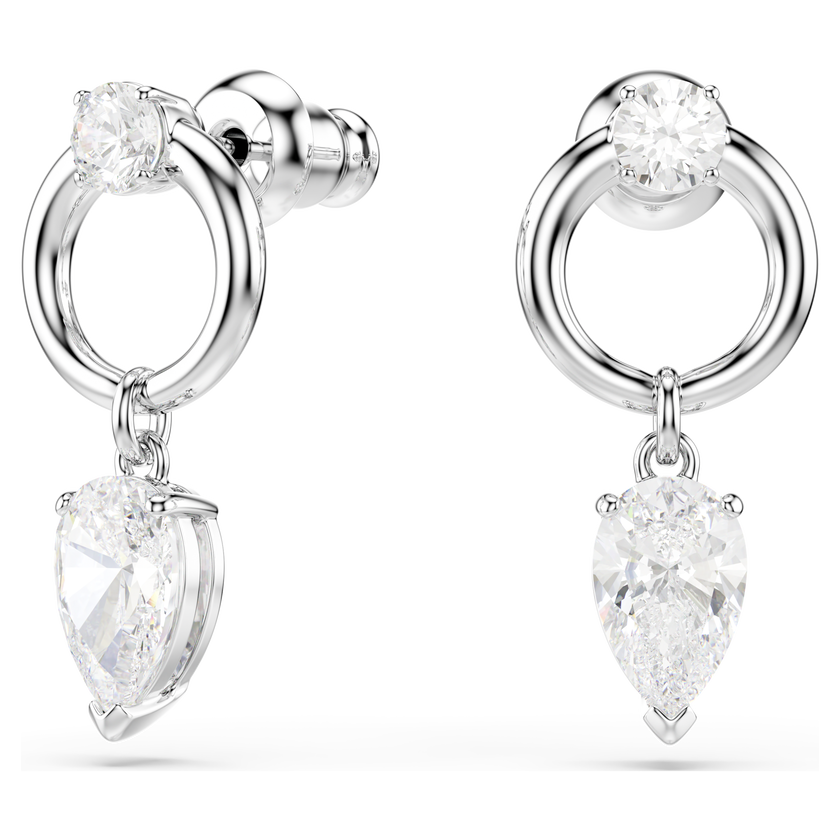 swarovski أقراط متدلية mesmera، قطع متنوع، لون أبيض، طلاء روديوم