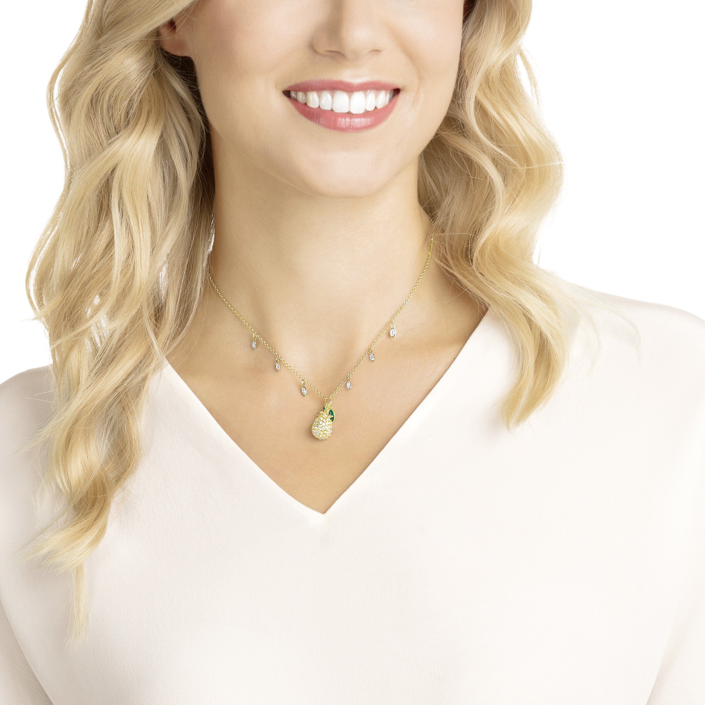Swarovski lime necklace discount