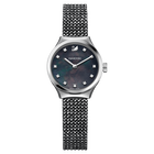Dreamy Watch, Crystal Mesh strap, Black, Black PVD