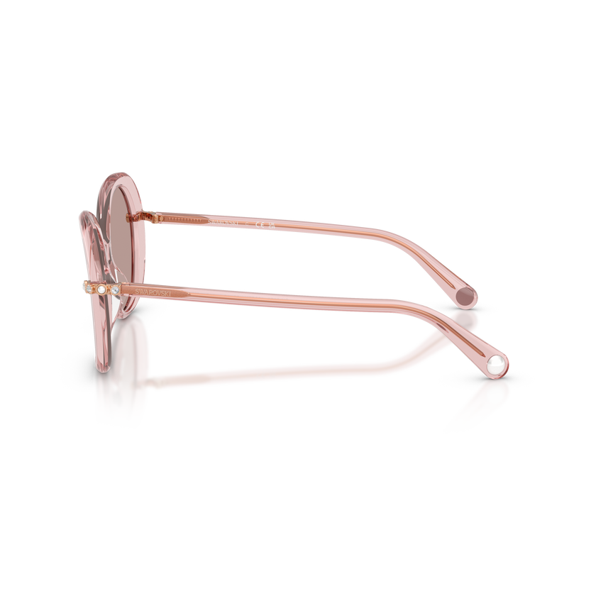 swarovski نظارة شمسية، شكل فراشة، sk6059، لون وردي