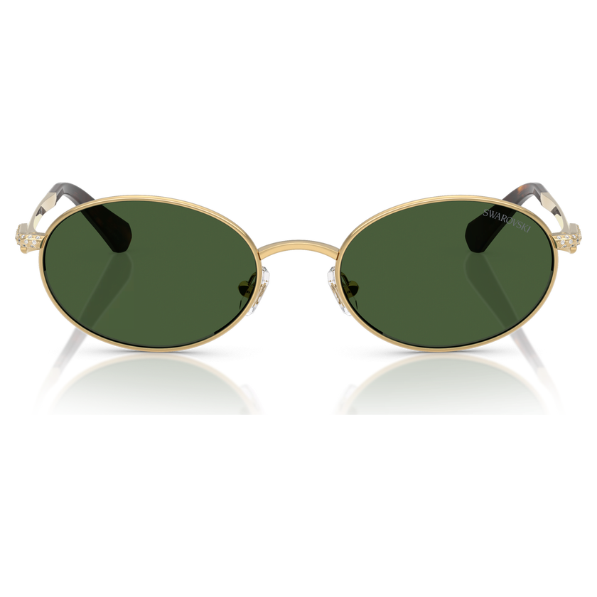 swarovski sunglasses  round shape  green