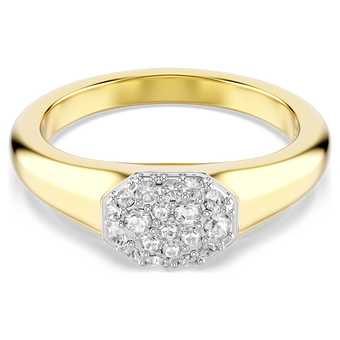 swarovski dextera ring  mixed cuts  white  gold tone plated