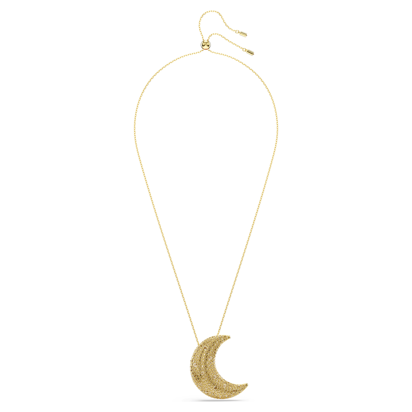 swarovski sublima pendant  moon  gold tone  gold tone plated