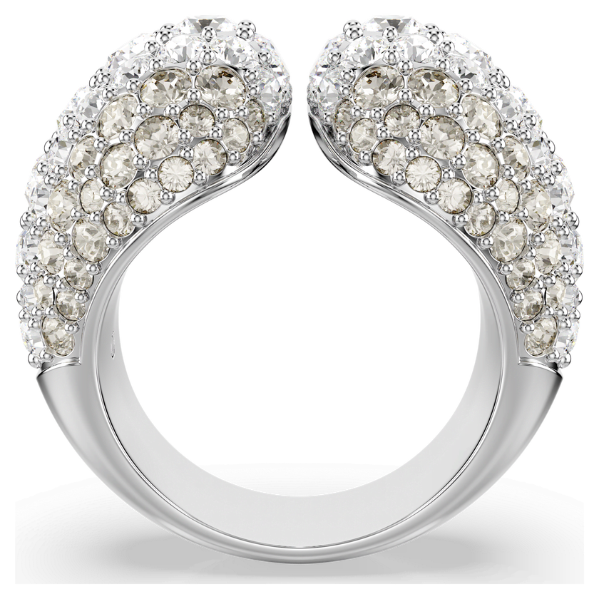 swarovski sublima cocktail ring  round cut  white  rhodium plated