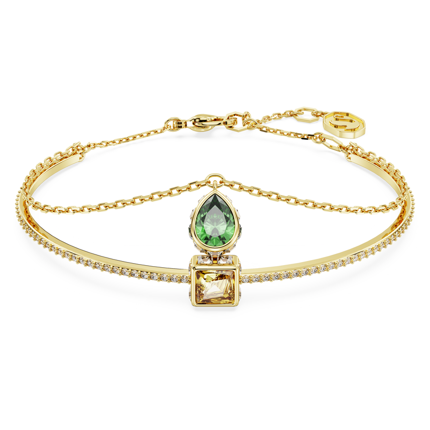 swarovski سوار chroma، قطع متنوع، ألوان متعددة، طلاء بلون ذهبي