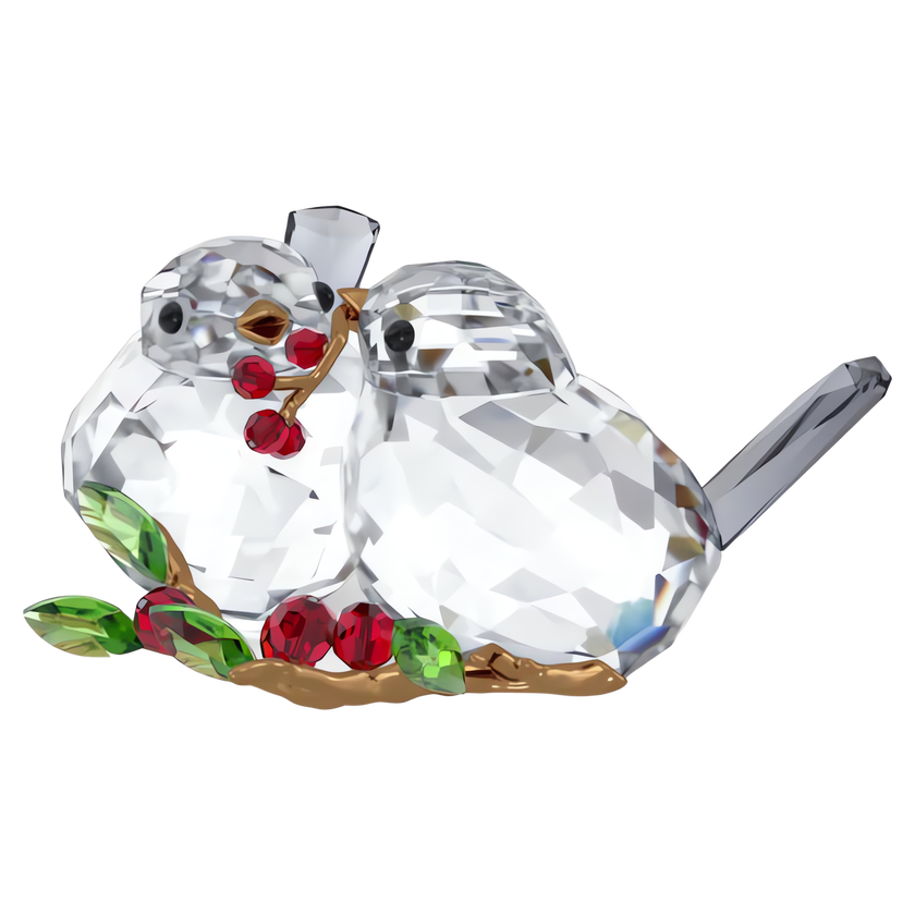 swarovski idyllia bird couple and berries