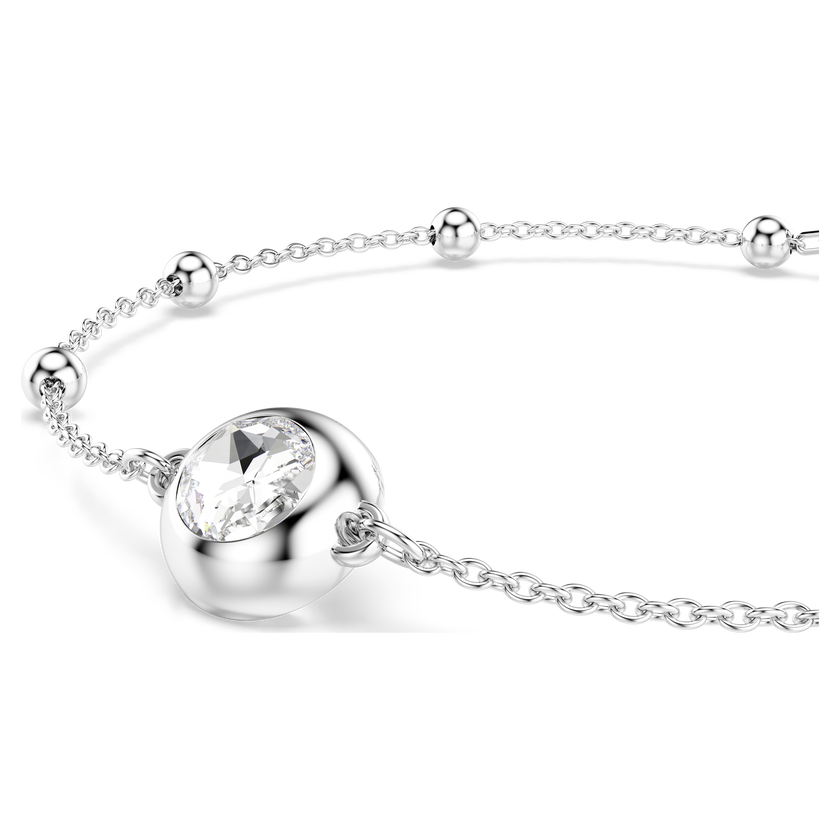 swarovski سوار una angelic، قطع مُستدير، لون أبيض، طلاء روديوم