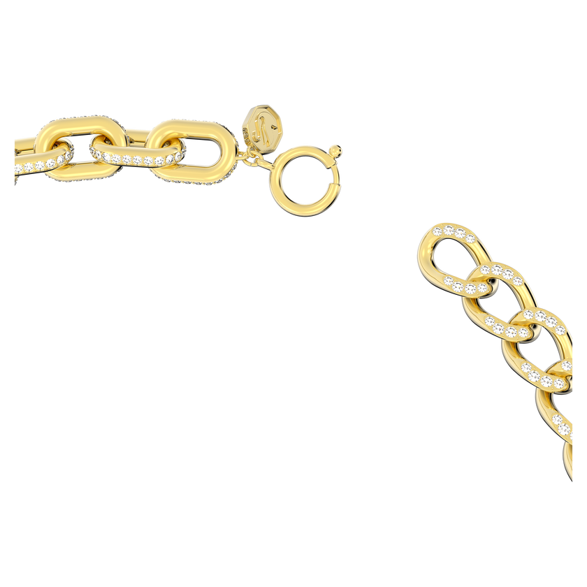 swarovski dextera necklace  pav   white  gold tone plated