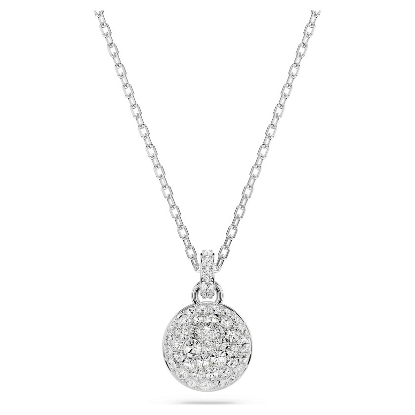 swarovski قلادة sublima، لون أبيض، طلاء روديوم