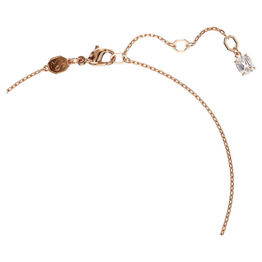 swarovski idyllia y pendant  crystal pearl  shell  white  rose gold tone plated