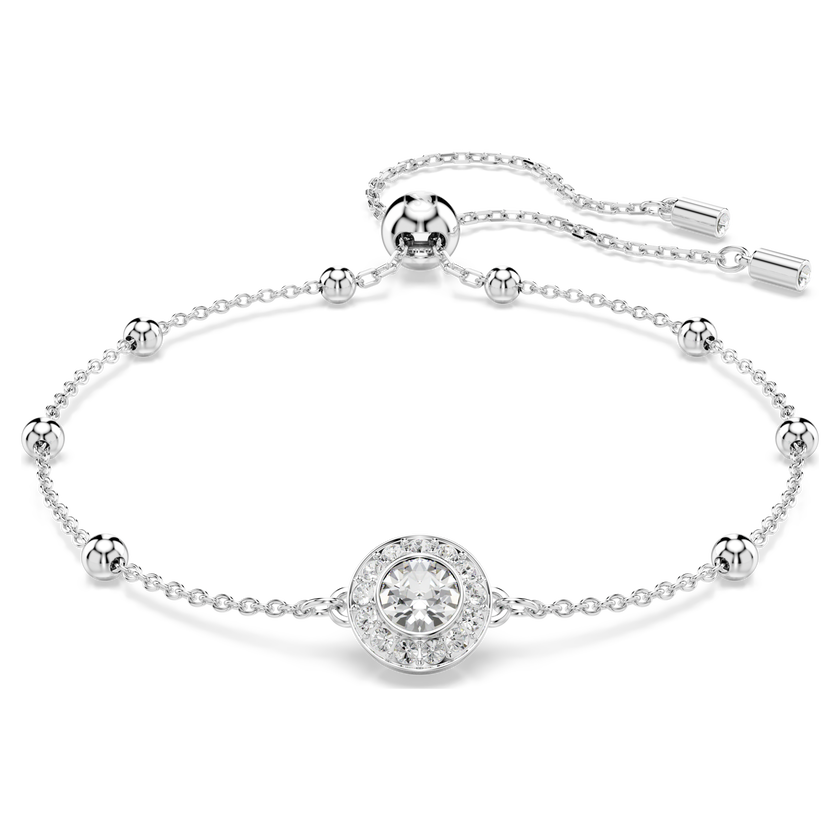 swarovski سوار una angelic، قطع مُستدير، لون أبيض، طلاء روديوم