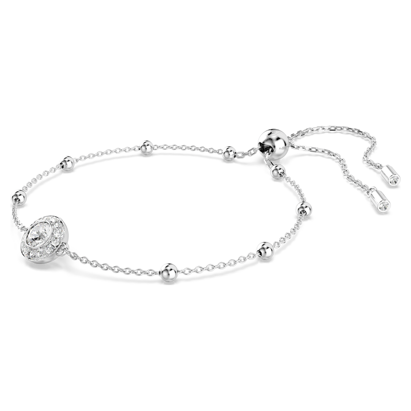 swarovski سوار una angelic، قطع مُستدير، لون أبيض، طلاء روديوم
