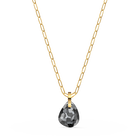 T Bar Pendant, Grey, Gold-tone plated
