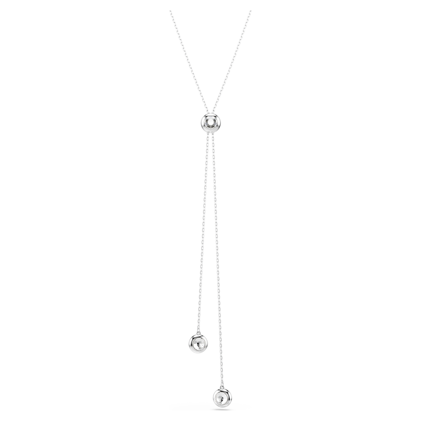 swarovski una angelic y pendant  round cut  white  rhodium plated